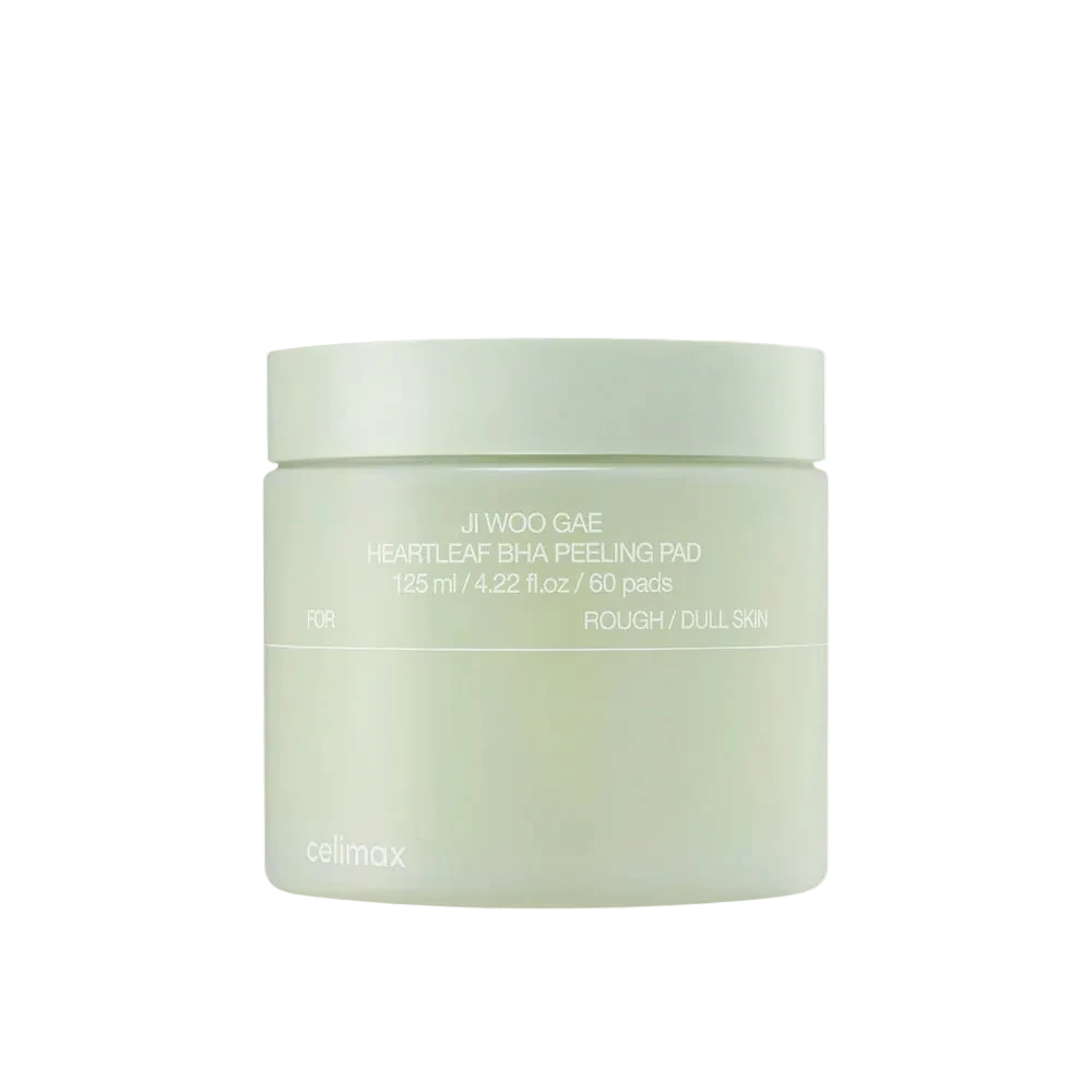 Celimax Ji Woo Gae Heartleaf BHA Peeling Pad · Discos exfoliantes calmantes 60 uds
