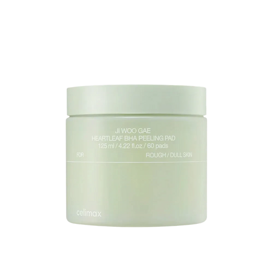 Celimax Ji Woo Gae Heartleaf BHA Peeling Pad · Discos exfoliantes calmantes 60 uds